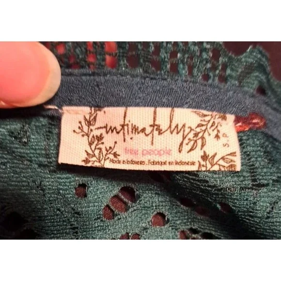 Free People Morning Song Button Front Floral Print Maxi Dress Teal Small - Picture 11 of 14